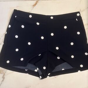 LOFT Polka Dot High Waist Shorts